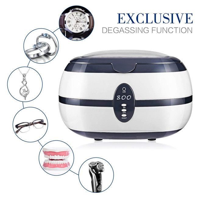 304 Stainless Steel Tank 40KHz Ultrasonic Cleaner For Jewelry Glasses Dentures Watch